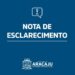Nota de esclarecimento sobre eventos na Orla da Atalaia no réveillon