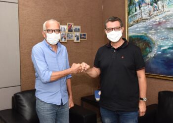 Prefeito Edvaldo recebe o deputado federal Fábio Mitidieri