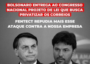 Nota contra a privatização dos Correios