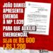 João Daniel apresenta emenda à MP 1.039 para que auxílio emergencial seja de R$ 600 e R$ 1.200
