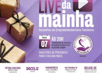 Lives do Instituto RESSURGIR Sergipe para fortalecer o empreendedorismo feminino