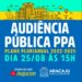 Prefeitura convida população para audiência pública online sobre Plano Plurianual