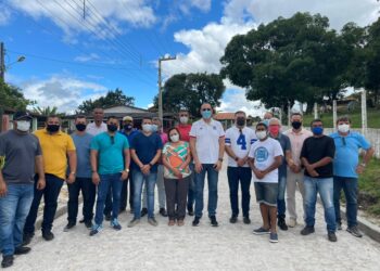 Fábio Henrique vistoria obras de sua emenda em Nossa Senhora do Socorro