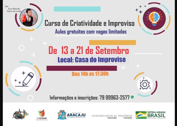 Lei Aldir Blanc: oficina de criatividade e improviso está com inscrições abertas
