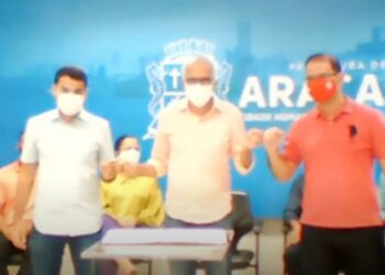 Acompanhe a assinatura do Termo de Fomento com a Federação Sergipana de Futebol