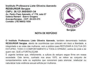 NOTA DE REPÚDIO – Ressurgir Sergipe
