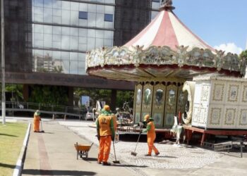 Prefeitura reforça limpeza em espaços públicos para o Natal Iluminado