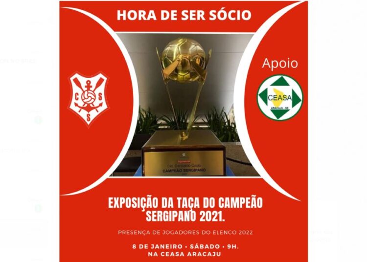 TAÇA DO CAMPEÃO SERGIPANO 2021 SERÁ EXPOSTA NA CEASA ARACAJU