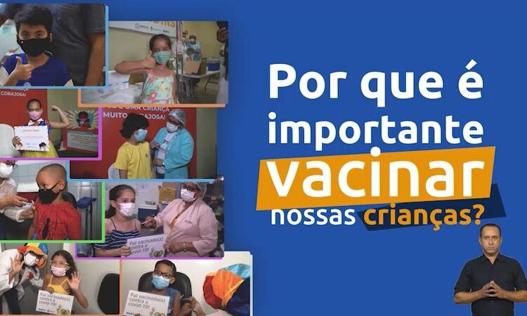Campanha da Prefeitura ressalta necessidade da vacinação infantil como controle da covid-19