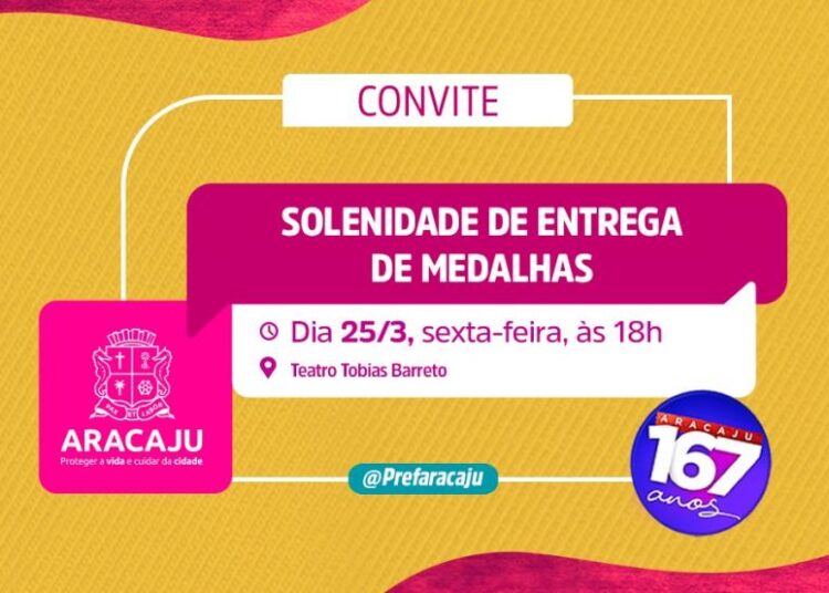 Aracaju 167: outorga da Ordem do Mérito Serigy e do Mérito Cultural Inácio Barbosa