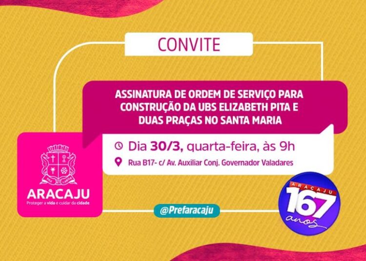 Aracaju 167 anos: início da construção de UBS e novas praças no Santa Maria