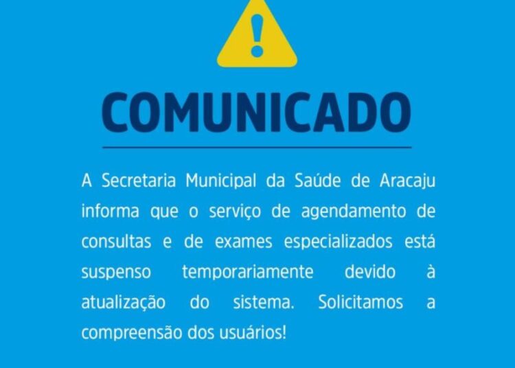 Sistema de marcação de consultas e exames especializados está suspenso