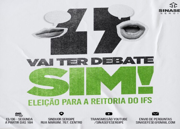 Sinasefe Sergipe vai promover debate entre candidatos à Reitoria do IFS
