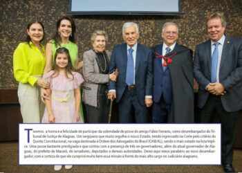 Solenidade de posse do amigo Fábio Ferrario como Desembargador do Tribunal de Justiça de Alagoas