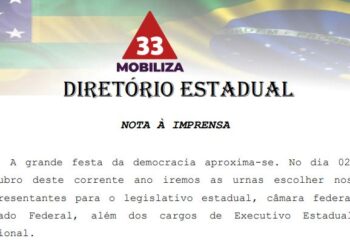 MOBILIZA Diretório Estadual – NOTA À IMPRENSA