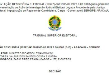 DECISÃO TSE sobre a Liminar de Valmir