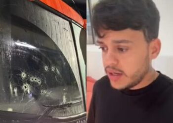 Ônibus do cantor Thiago Aquino é alvo de tiros em tentativa de assalto na BR-101