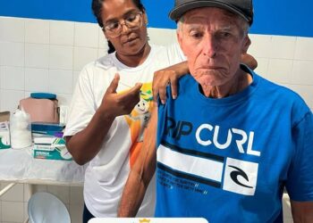 Unidade Básica de Saúde do povoado Flexeiras, realizou uma ação de vacinação