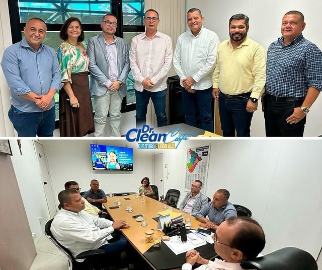 Honra de participar de uma reunião importante no gabinete do vice-governador do estado, Zezinho Sobral