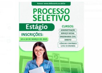 Defensoria Pública abre inscrições para estágio remunerado em diversos cursos para Capital e interior