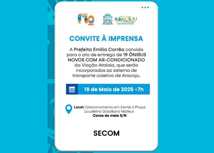 Prefeita Emília entrega mais 19 ônibus com ar-condicionado e eleva frota climatizada para 34 veículos em Aracaju