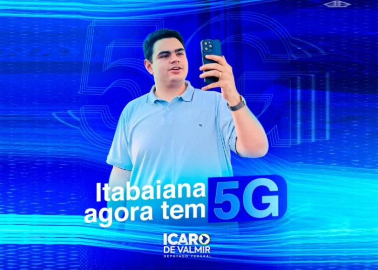 Deputado Ícaro de Valmir celebra chegada do 5G a Itabaiana: “É um passo fundamental para o futuro da nossa cidade”