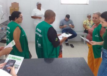 Sintasa visita hospital de Laranjeiras e prepara proposta de acordo coletivo 2025-2026