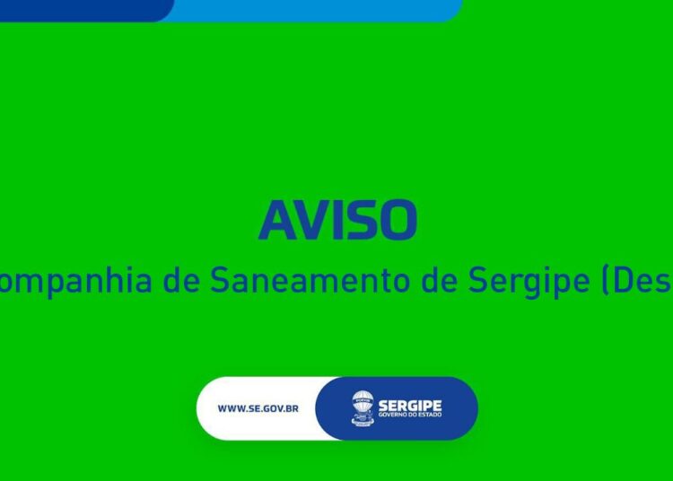 Nota – Companhia de Saneamento de Sergipe (Deso)