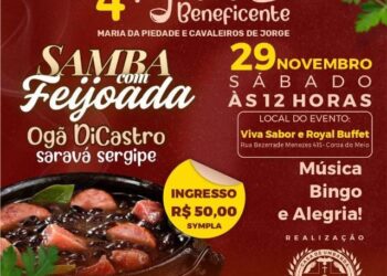 Samba, Feijoada e Solidariedade na 4ª Feijoada Beneficente Maria da Piedade e Cavaleiros de Jorge