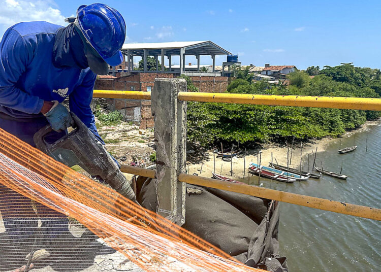 DER/SE inicia recuperação da ponte sobre o Rio do Sal entre os municípios de Aracaju e Nossa Senhora do Socorro