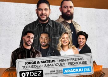 Aracaju recebe último show de Jorge & Mateus no Nordeste antes da pausa da dupla em 2026