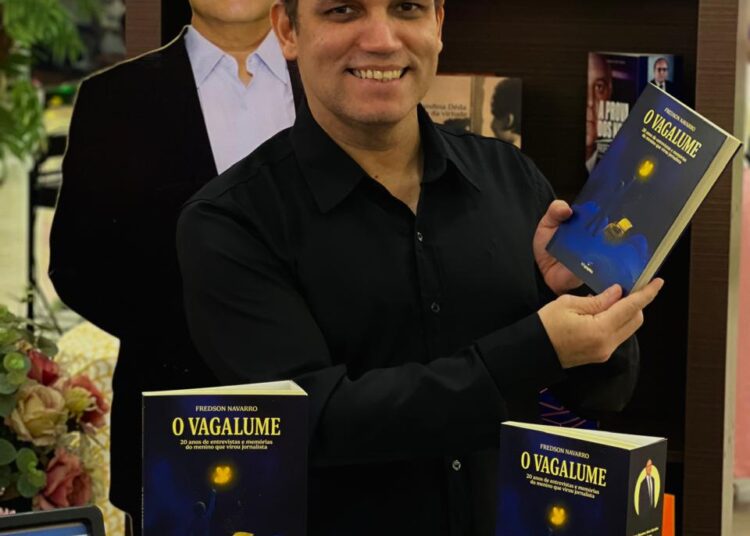 Jornalista e escritor Fredson Navarro lança livro ‘O Vagalume’ em Belo Horizonte