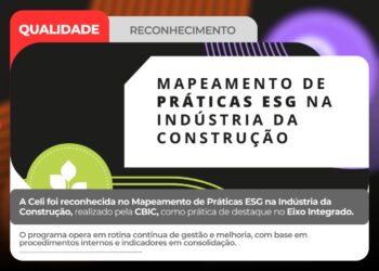 Construtora Celi é destaque nacional em prática integrada de ESG em mapeamento da CBIC