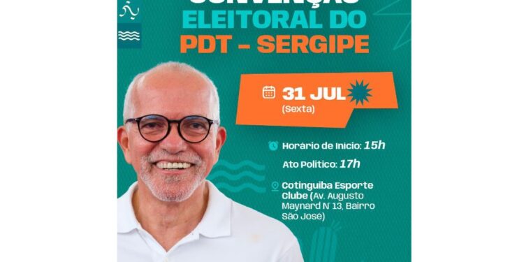 PDT de Sergipe realizará Convenção Estadual na próxima sexta-feira, 31