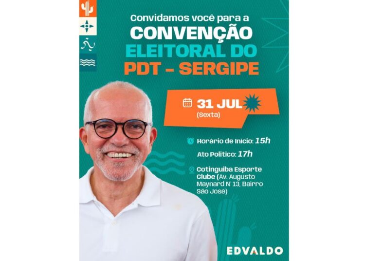 PDT de Sergipe realizará Convenção Estadual na próxima sexta-feira, 31