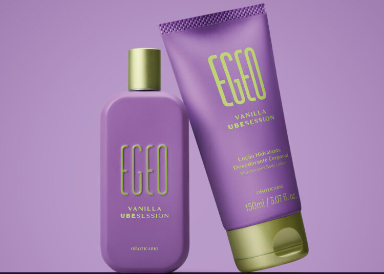 Em movimento inédito na perfumaria nacional, O Boticário apresenta a “baunilha roxa” como nunca vista no lançamento de Egeo Vanilla Ubesession 